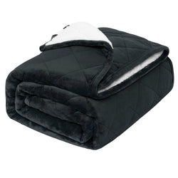 WOLTU 7/9/11 kg Therapeutic Weighted Blanket for Adults, Stress, Insomnia and Anxiety Relief, Double-Sided Flannel Sherpa Fleece Blanket