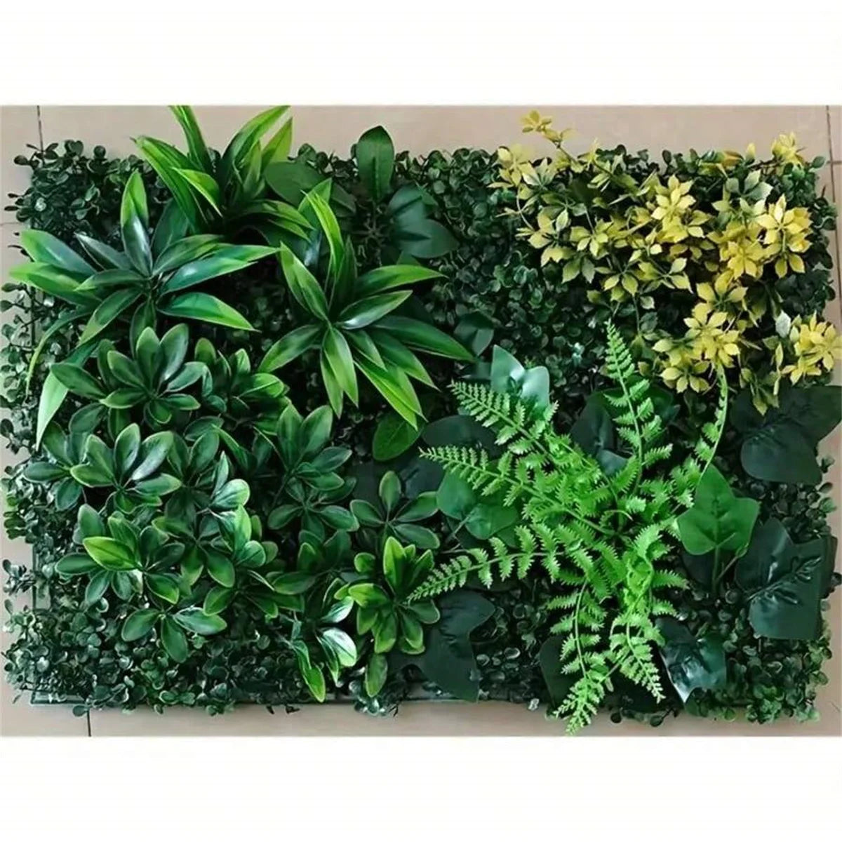 Artificial Green Wall Panels, Faux Jungle Grass Decor for Home and Garden, Lifelike Green Mats for Outdoor Patio, Weddings and Christmas