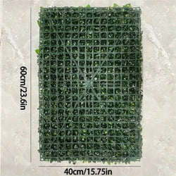 Artificial Green Wall Panels, Faux Jungle Grass Decor for Home and Garden, Lifelike Green Mats for Outdoor Patio, Weddings and Christmas