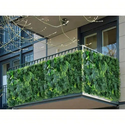 Artificial Green Wall Panels, Faux Jungle Grass Decor for Home and Garden, Lifelike Green Mats for Outdoor Patio, Weddings and Christmas