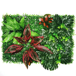 40 cm * 60 cm New 3D Artificial Green Plant Grass Wall Panel, Flower Vine Wedding Backdrop Wall Decoration