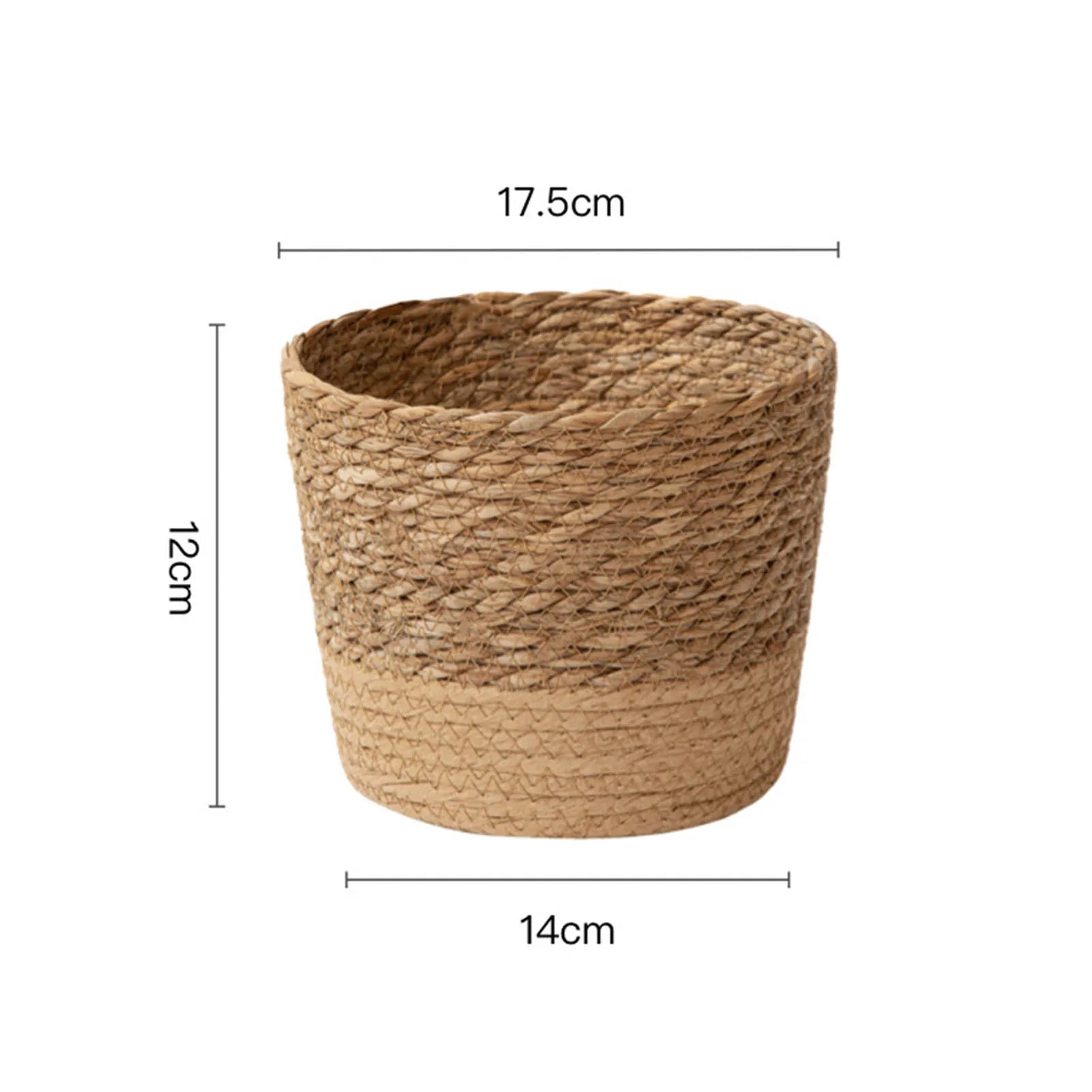 Rattan Straw Weaving Flower Plant Pot Wicker Basket Flowerpot Storage Basket Garden Flowerpot Handmade Woven Planter Basket