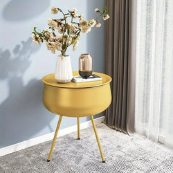 Thickened Bedroom Bedside Table, Creative Wide Fashionable Small Coffee Table, Cute Artistic Side Table