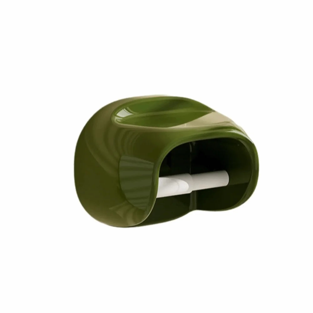 No Punching Bathroom Roll Holder Wall Mounted Waterproof Toilet Paper Storage Rack Plastic Vintage Toilet Paper Box Restroom