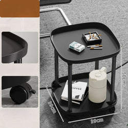 Mahjong Coffee Table, Tea Stand, Mahjong Table, Shelf, Small Side Table for Chess/Card Room, Playing Cards and Movable Tea Table