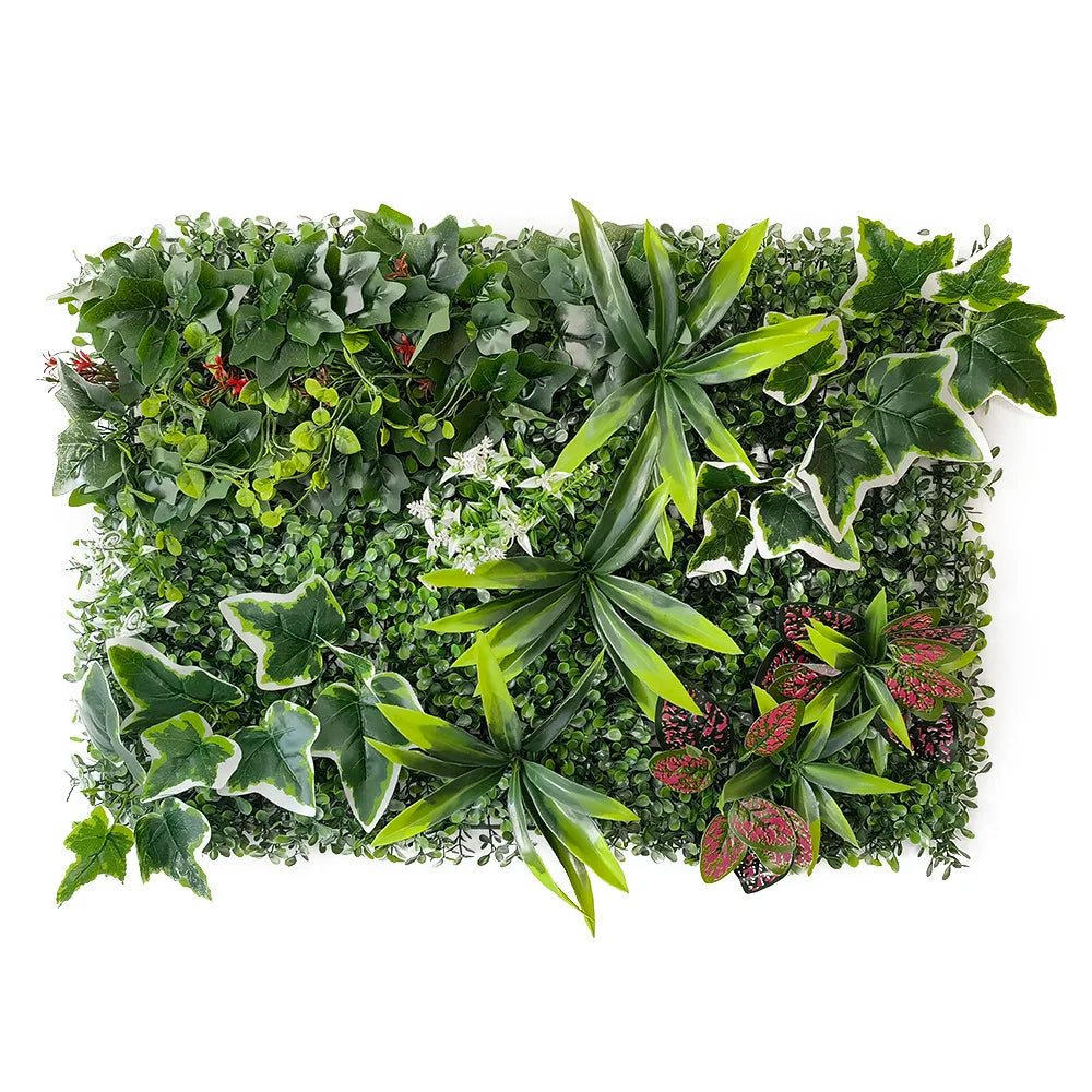 40 cm * 60 cm New 3D Artificial Green Plant Grass Wall Panel, Flower Vine Wedding Backdrop Wall Decoration