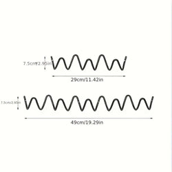 Wavy Design Wall Mounted Metal Hook Silver Black Creative Coat Rack for Home Hotel Entryway