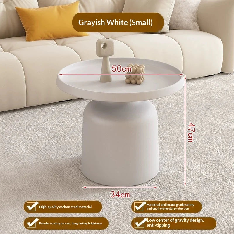 Modern Nordic Round Coffee Table Small Space Luxury Minimalist Side Table Living Room Bedside Furniture Bed Table Small Table