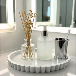 30Cm Silicone Lace Round Fruit Tray Jewelry Sundries Storage Tray Household Silicone Food Tray Fruit Tray Multifunctional