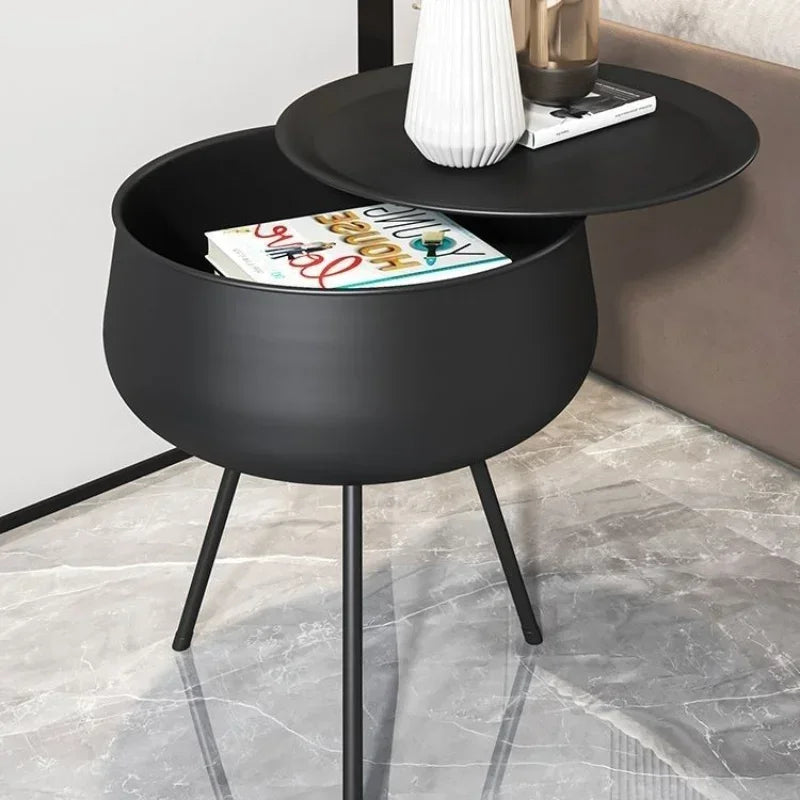 Thickened Bedroom Bedside Table, Creative Wide Fashionable Small Coffee Table, Cute Artistic Side Table