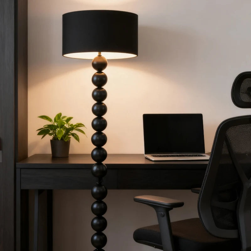 Nordic Vintage Art High-end Iron Cloth LED Decoration Floor Lamp For Living Room Bedroom Study Lighting Fixtures