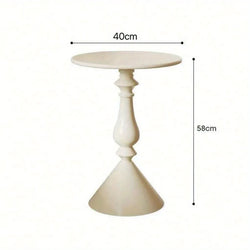 Nordic-Style Coffee Table, Movable Sofa Side Table, Luxury Elegant Small Round Table for Home or Simple Bedside Table