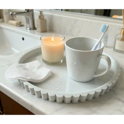 30Cm Silicone Lace Round Fruit Tray Jewelry Sundries Storage Tray Household Silicone Food Tray Fruit Tray Multifunctional