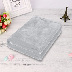 Solid Flannel Coral Blanket, Small Fleece Sheet, Super Warm Solid Micro-Plush Fleece Throw Blanket, Sofa and Bedding Essential