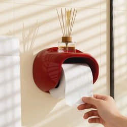 No Punching Bathroom Roll Holder Wall Mounted Waterproof Toilet Paper Storage Rack Plastic Vintage Toilet Paper Box Restroom