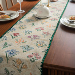 Table Runner Cotton Table Runner Cotton Linen Tablecloth Mat for Dining Table TV Cabinet Center Table