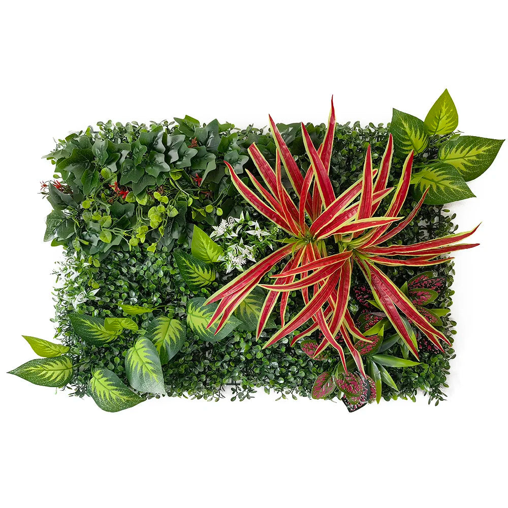 40 cm * 60 cm New 3D Artificial Green Plant Grass Wall Panel, Flower Vine Wedding Backdrop Wall Decoration