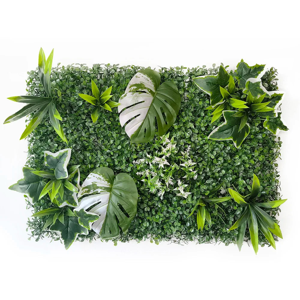 40 cm * 60 cm New 3D Artificial Green Plant Grass Wall Panel, Flower Vine Wedding Backdrop Wall Decoration