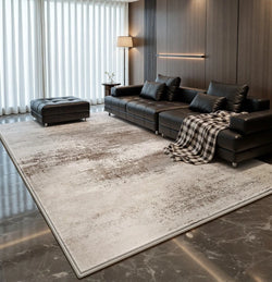 Large Living Room Decorative Washable Rug, Light Luxury Bedroom Carpet, Thick Plush Study Rug, Fluffy Soft Home Carpet