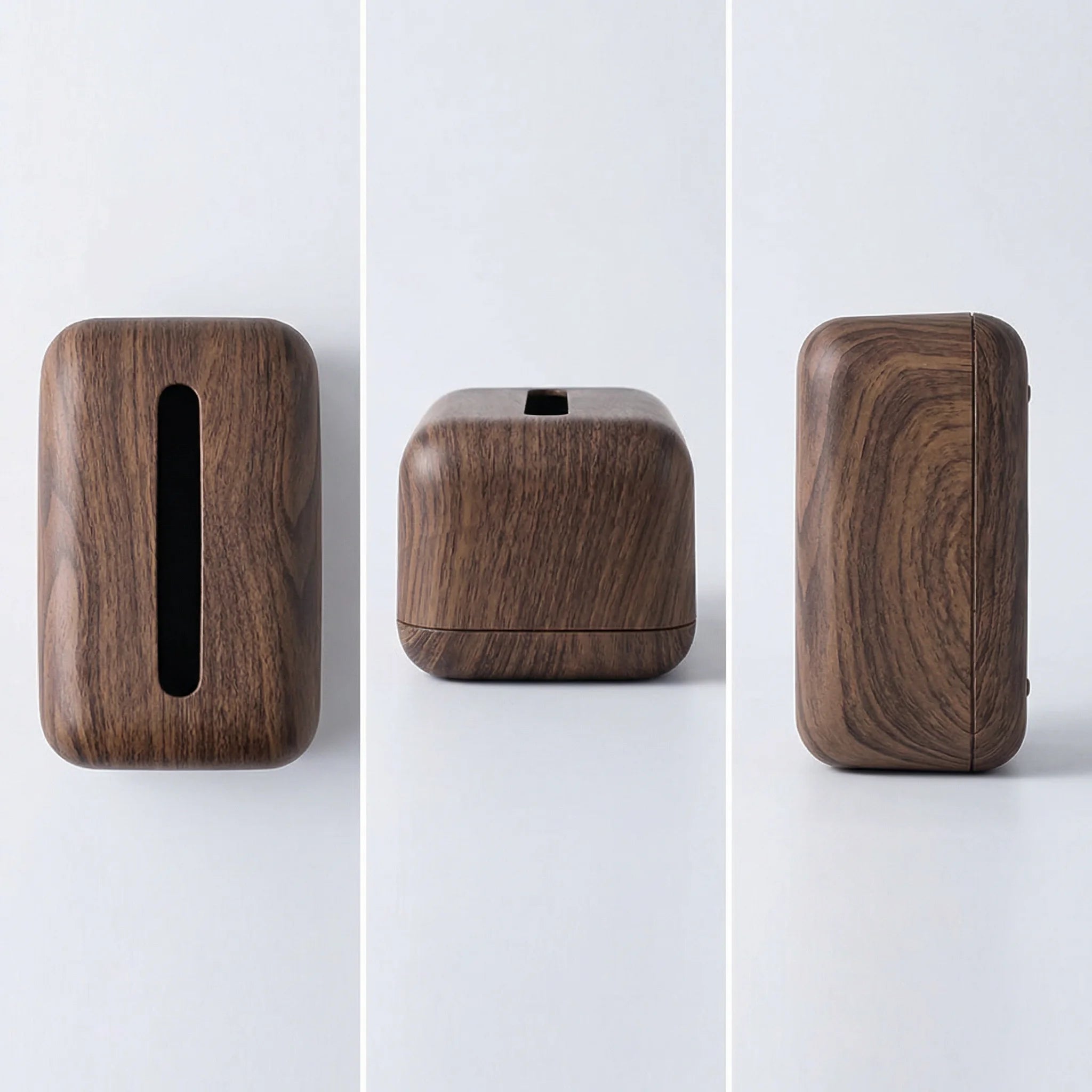 Vintage Faux Wood Plastic Tissue Box Cover Chinese Desktop Napkin Dispenser Home Restaurant Decor Christmas Halloween Gift