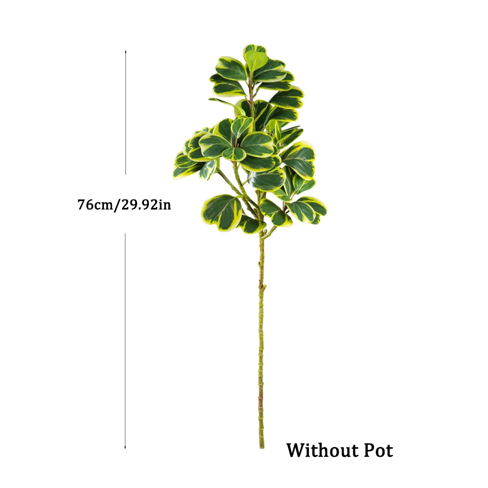 76-115cm Faux Ficus Tree Tall Fake Oak Tree Tropical Green Plant Palstic Banyan Branch For Home Floor Shop Party Wedding Decor