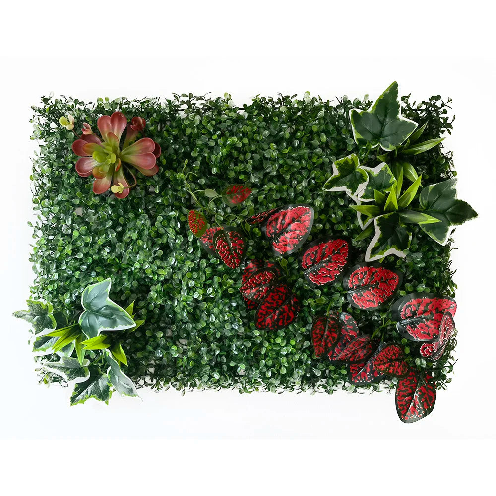 40 cm * 60 cm New 3D Artificial Green Plant Grass Wall Panel, Flower Vine Wedding Backdrop Wall Decoration