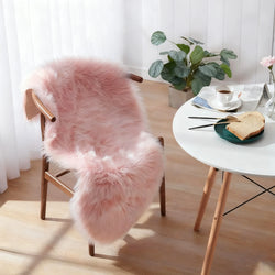 Imitation Wool Plush Chair Cushion, Single Sofa Chair Warm Cushion, Nordic Style Leisure Chair Plush Cushion, Home Comfortable Chair Cushion