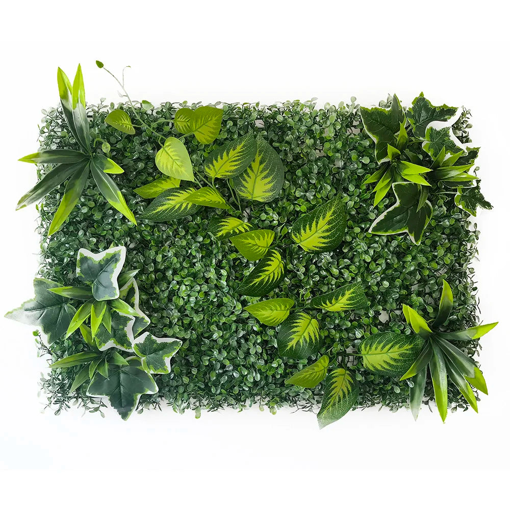 40 cm * 60 cm New 3D Artificial Green Plant Grass Wall Panel, Flower Vine Wedding Backdrop Wall Decoration