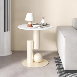 Living Room Sofa Side Table, Small Coffee Table, Side Cabinet, Light Luxury Bedside Table, Balcony Table, Simple and Creative