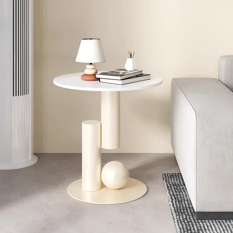 Living Room Sofa Side Table, Small Coffee Table, Side Cabinet, Light Luxury Bedside Table, Balcony Table, Simple and Creative
