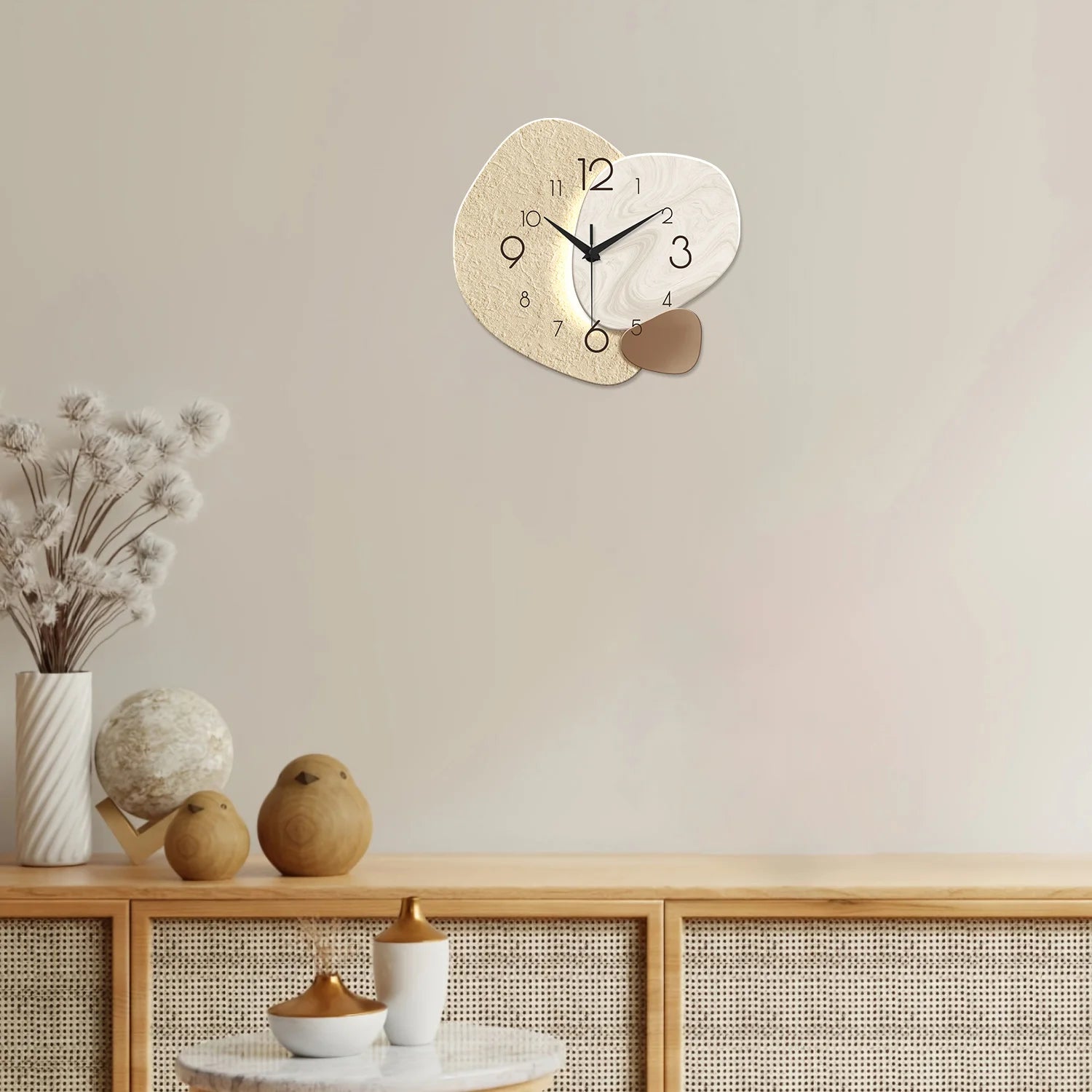 Modern Simple Wall Clock, Silent Quartz Clock, Bedroom/Living Room Sofa Background Decorative Wall Clock, No Battery