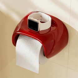 No Punching Bathroom Roll Holder Wall Mounted Waterproof Toilet Paper Storage Rack Plastic Vintage Toilet Paper Box Restroom