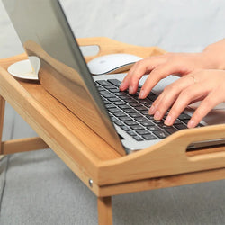 50 cm Computer Desk, Window Table, Foldable Laptop Stand, Breakfast Tray, Bed Table, Cozy Bedside Table and Bedroom Furniture