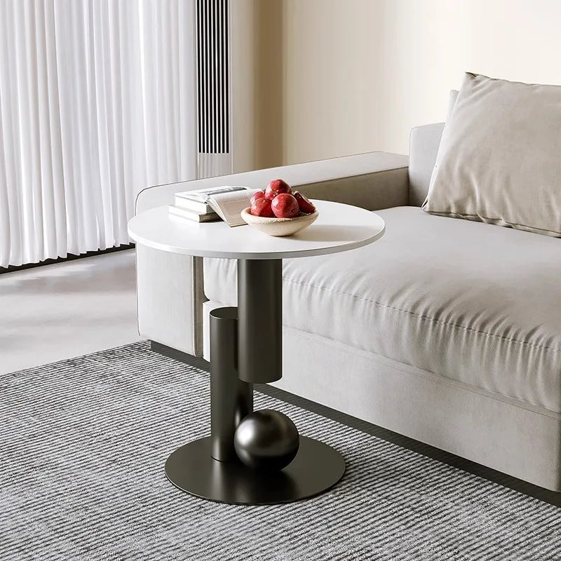 Living Room Sofa Side Table, Small Coffee Table, Side Cabinet, Light Luxury Bedside Table, Balcony Table, Simple and Creative