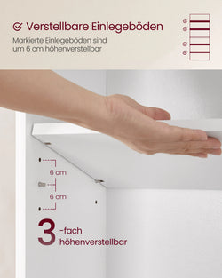 Vasagle 6-Tier Bookcase, Living Room Shelf and Storage Rack