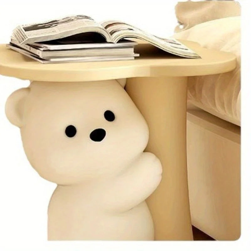 Cute Bear Floor Decoration, Sofa Side Table, Bedside Table and Home Decor Gift - Suitable for All Room Types