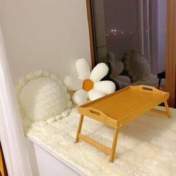 50 cm Computer Desk, Window Table, Foldable Laptop Stand, Breakfast Tray, Bed Table, Cozy Bedside Table and Bedroom Furniture