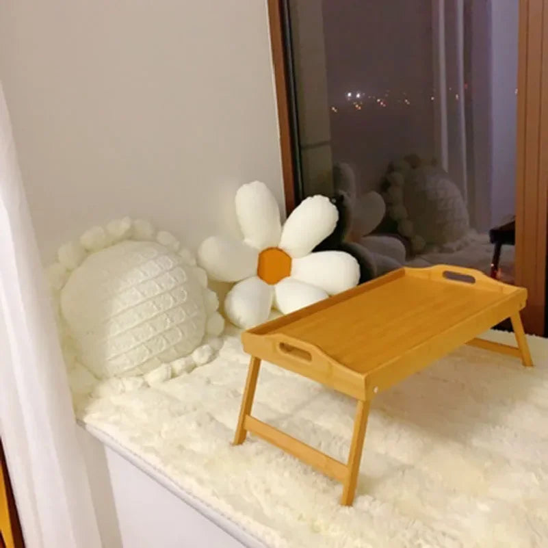 50 cm Computer Desk, Window Table, Foldable Laptop Stand, Breakfast Tray, Bed Table, Cozy Bedside Table and Bedroom Furniture