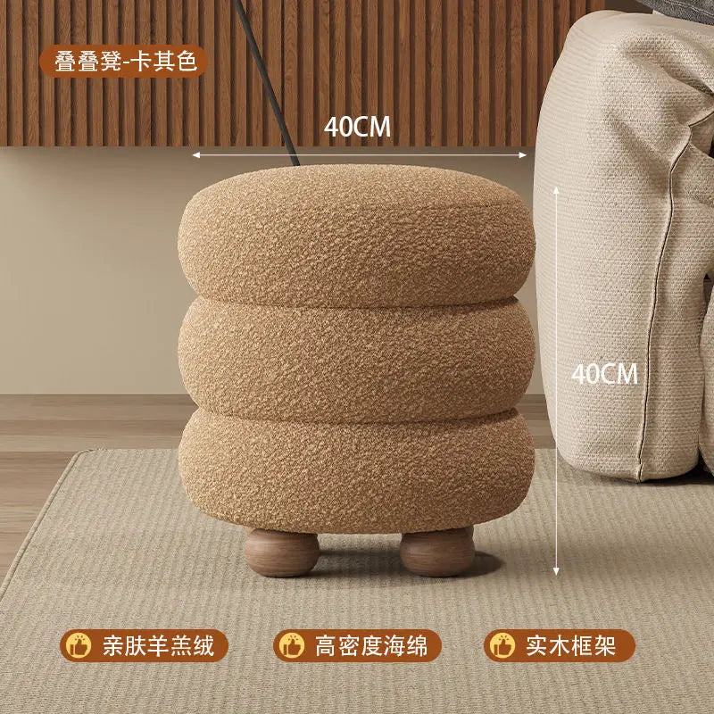 Nordic Furniture Vanity Stools Comfort Home Decor Living Room Makeup Vanity Stools Cloakroom Fabric Furniture Toilettafel MHSZD