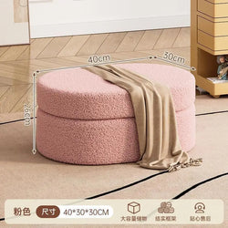 Small Stool Shoe Change Stool Chair Snake Storage Box Hidden Storage Vanity Bench Living Room Home Decoration Organizer Basket