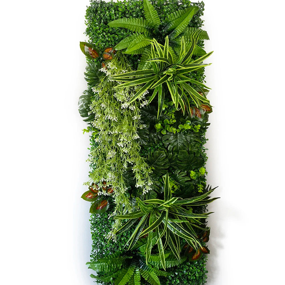 40 * 120 cm New Artificial Green Simulated Plant Grid, Milan Eucalyptus Wedding Backdrop Wall Decoration