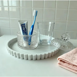 30Cm Silicone Lace Round Fruit Tray Jewelry Sundries Storage Tray Household Silicone Food Tray Fruit Tray Multifunctional