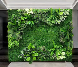 40 * 120 cm New Artificial Green Simulated Plant Grid, Milan Eucalyptus Wedding Backdrop Wall Decoration