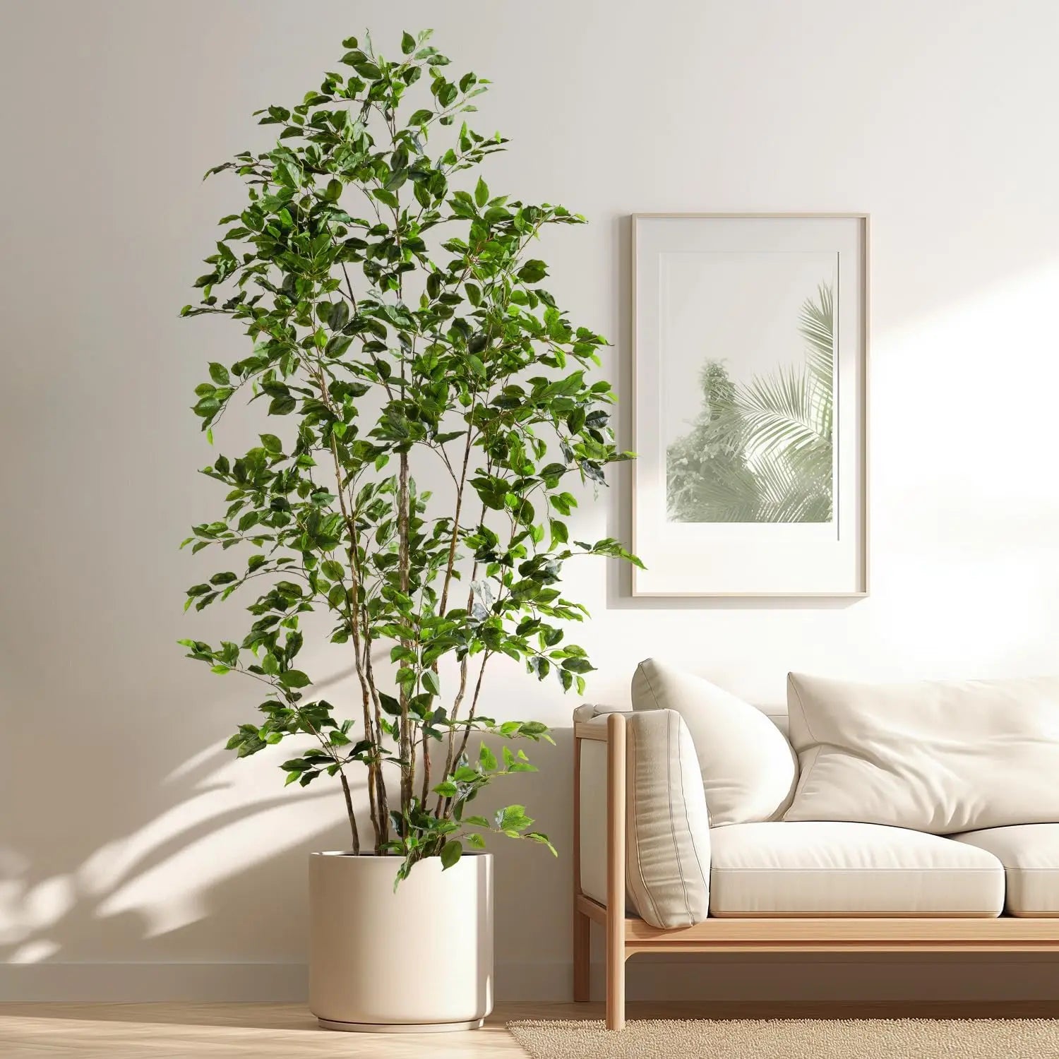 Low-Maintenance Artificial Ficus Tree - Enjoy Evergreen Beauty All Year Round, No Watering or Pruning Required