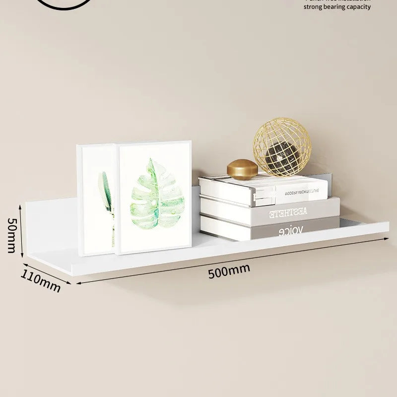 Picture Ledge Shelf, Metal Wall Shelves, Floating Shelves, Bookshelves and Kids' Bookshelf, Wall-Mounted for Living Room and Bedroom
