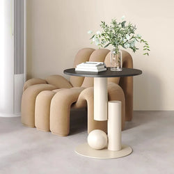 Living Room Sofa Side Table, Small Coffee Table, Side Cabinet, Light Luxury Bedside Table, Balcony Table, Simple and Creative