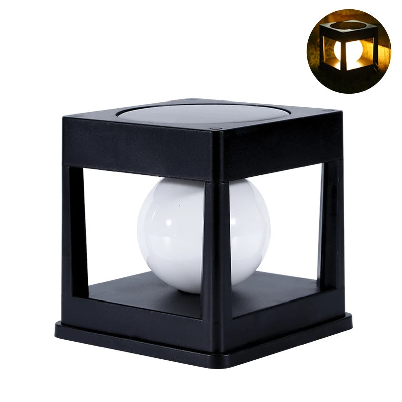 Solar Post Light, Outdoor Post Cap Lights, Solar Fence Post Lamp, Pillar Lamps, Waterproof for Wooden Posts, Patio and Camping Decor