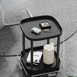 Mahjong Coffee Table, Tea Stand, Mahjong Table, Shelf, Small Side Table for Chess/Card Room, Playing Cards and Movable Tea Table