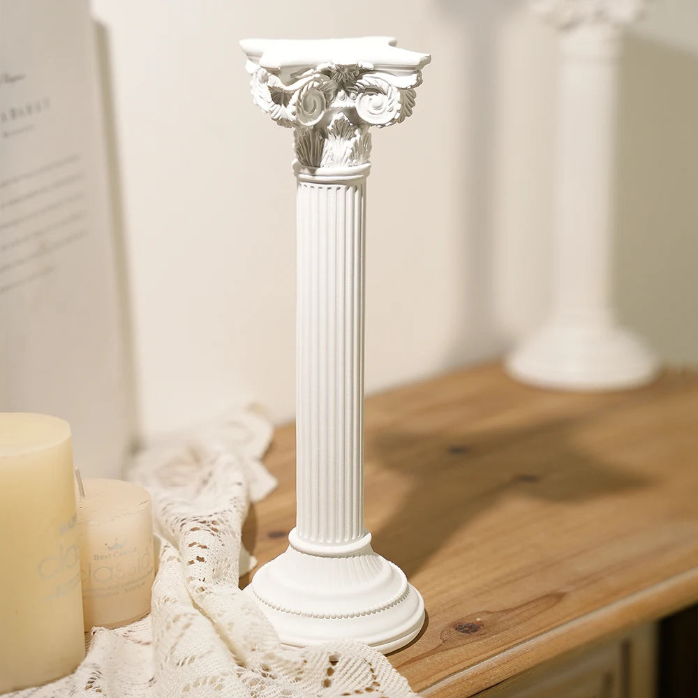 Greek Temple Ruins Ornaments European-Style Roman Column Architectural Sculptures Home Decorations Resin Photography Props Display Items