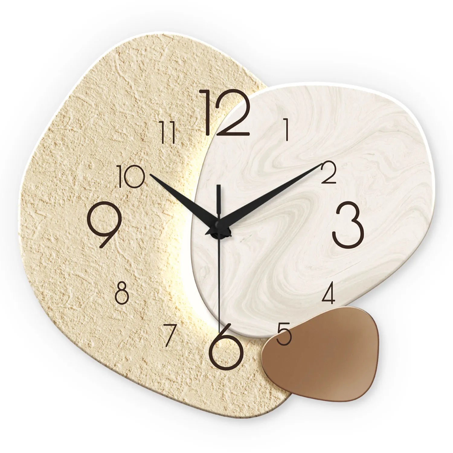 Modern Simple Wall Clock, Silent Quartz Clock, Bedroom/Living Room Sofa Background Decorative Wall Clock, No Battery